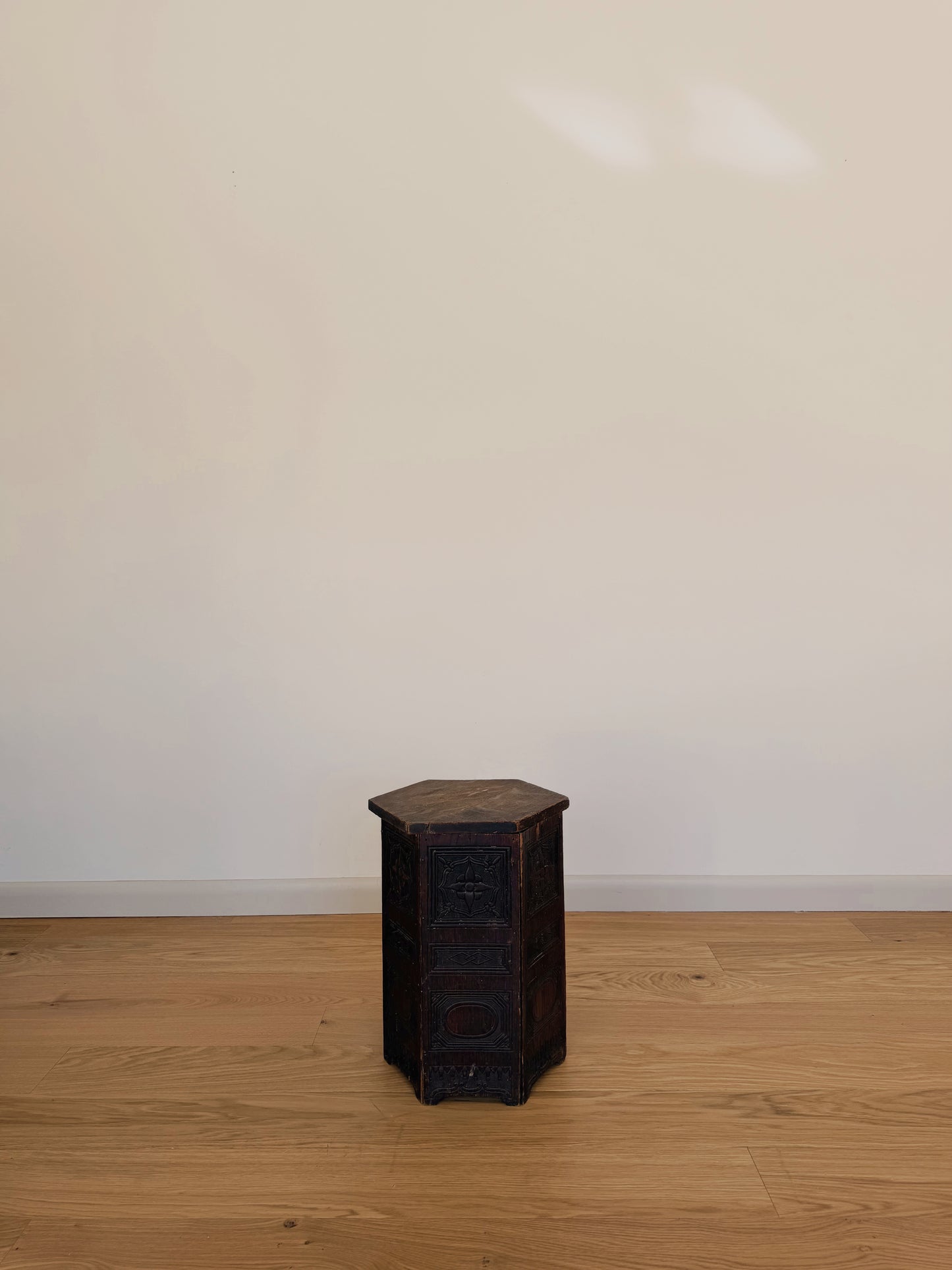 Carved Wood Side Table or Stand