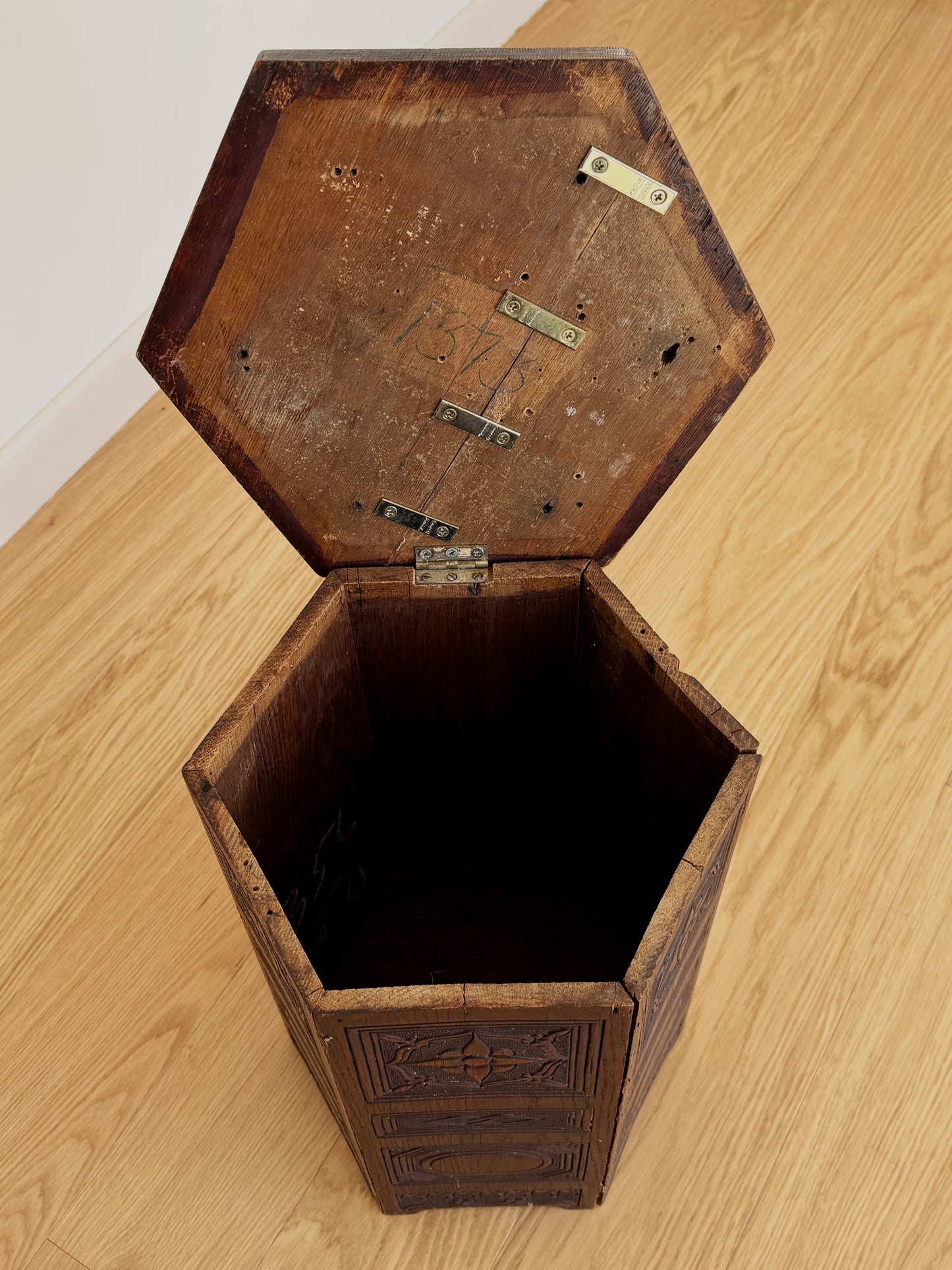 Carved Wood Side Table or Stand