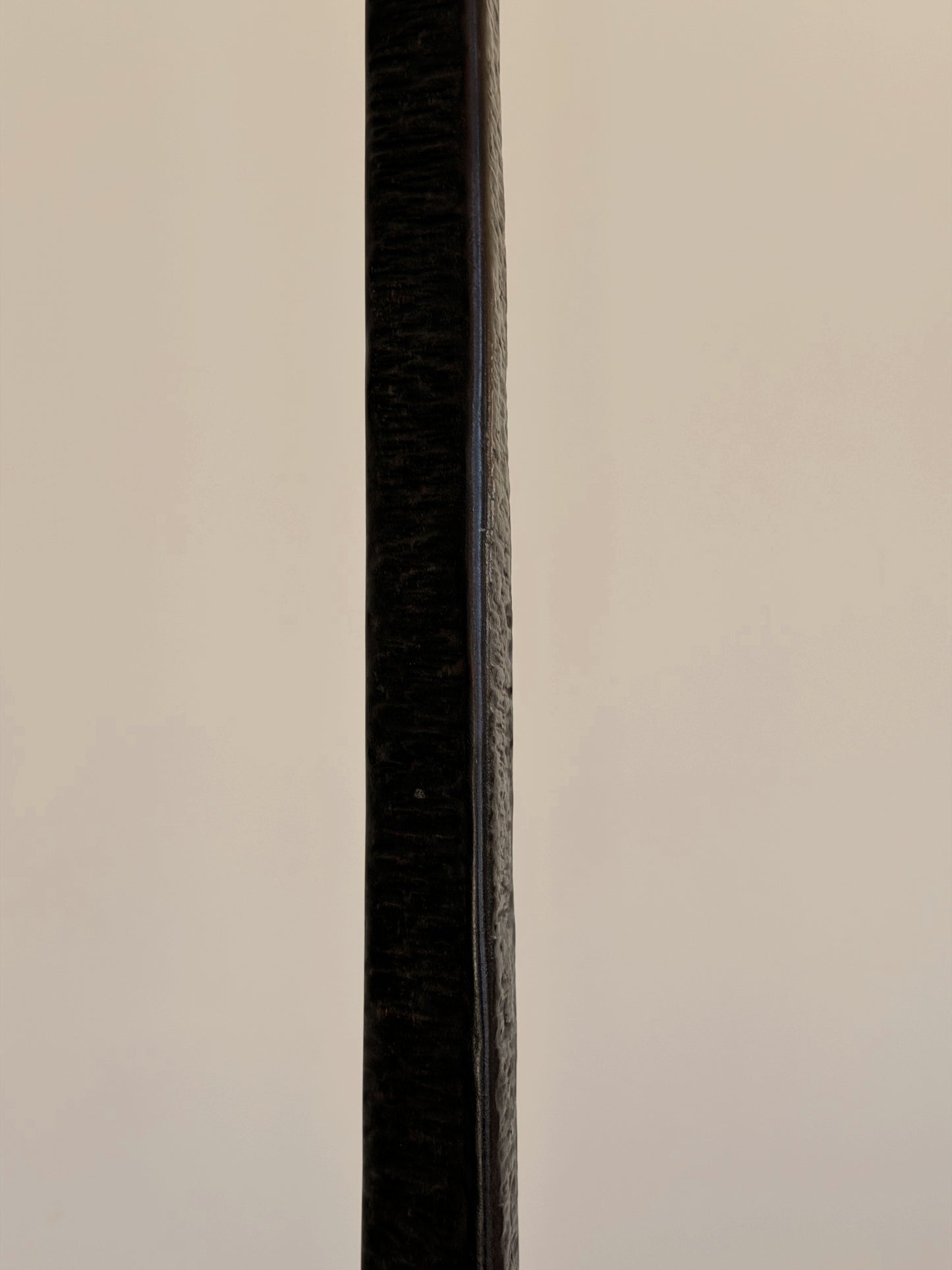 French Hand Hammered Iron Floor Lamp, c. 1930