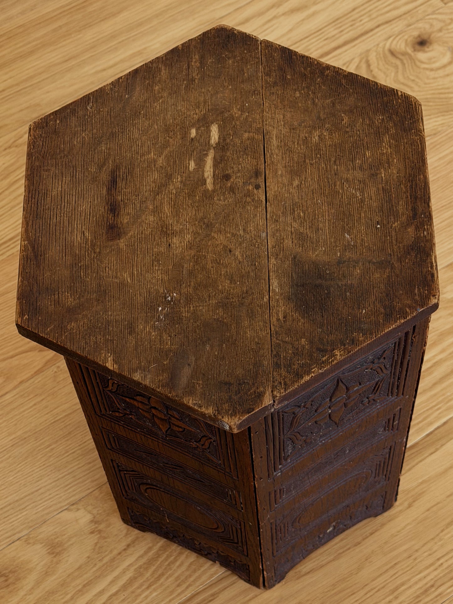 Carved Wood Side Table or Stand