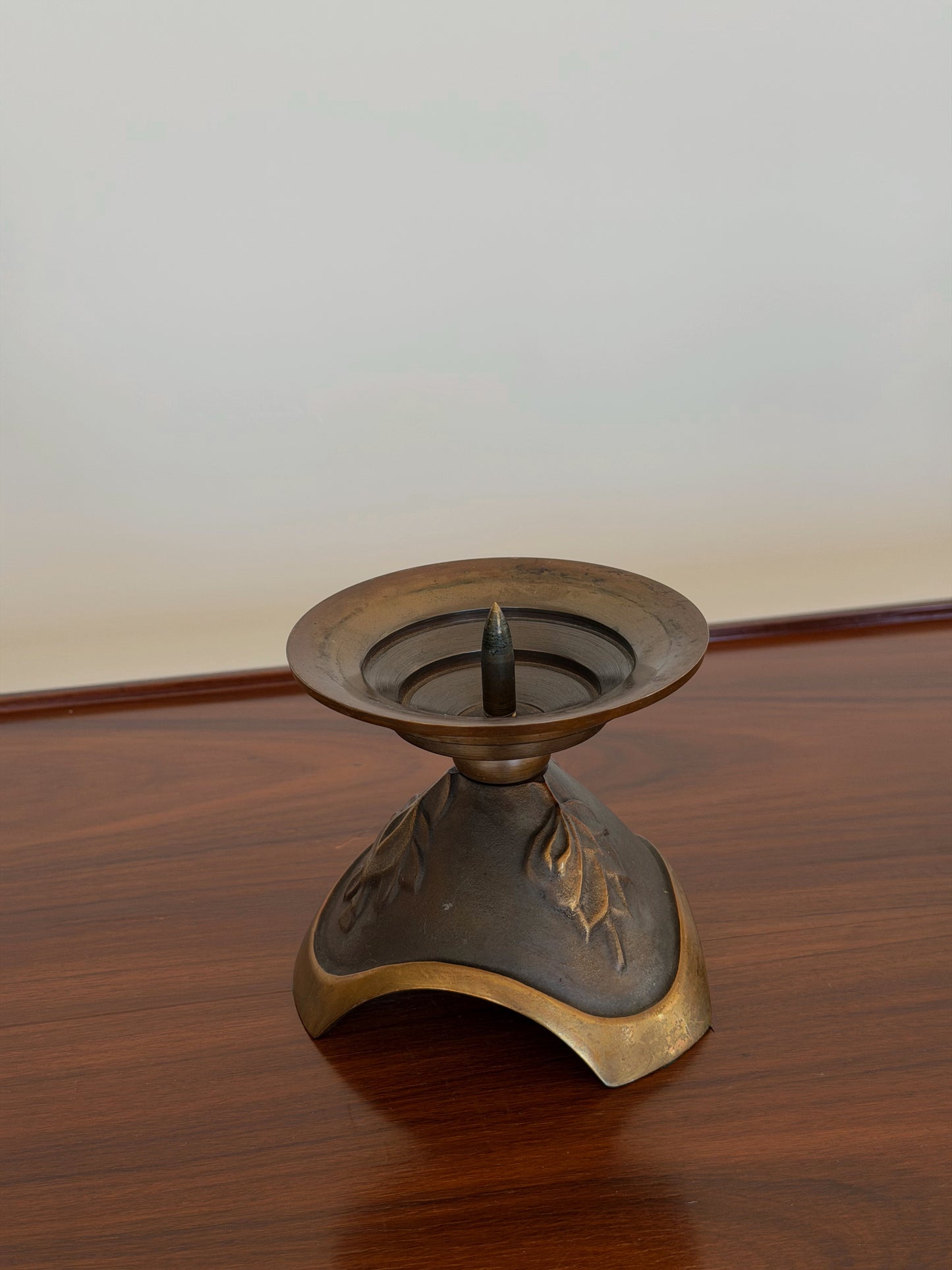 Pair of Aedel Malm Danish Bronze Candle Holders c. 1970s