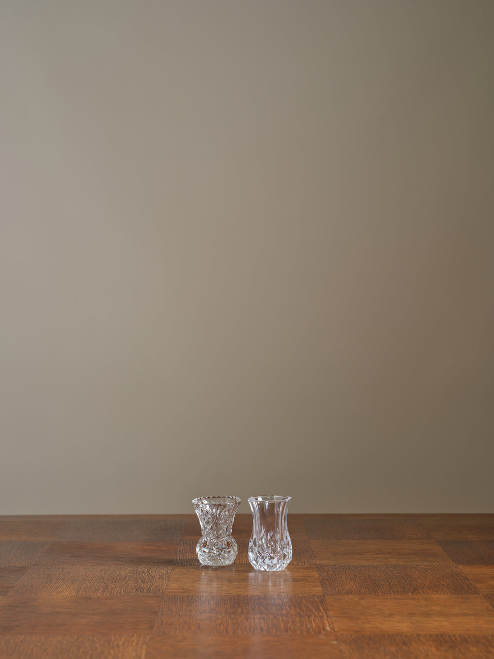 Set of Two Vintage Small Bud Vases