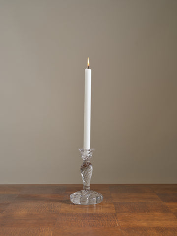 Vintage Twist Glass Candlestick