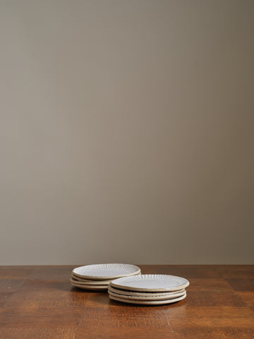Fluted Handmade Ceramic Side Plate