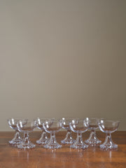 Set of Eight Vintage Bubble Glasses