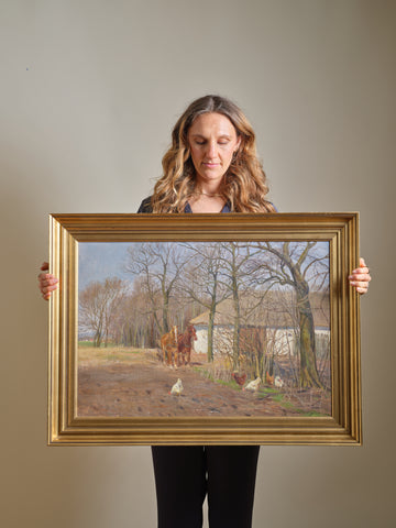 Knud Reinholdt Nielsen Danish Oil Painting