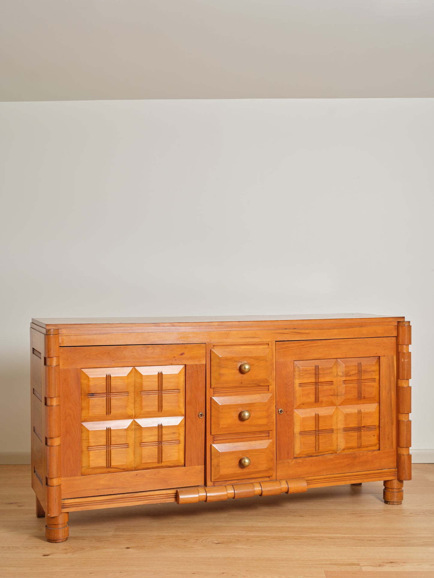 French Cherry Sideboard in the Manner of Victor Courtray c.1940