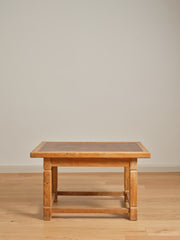 Danish Modern Oak and Copper Cocktail Table