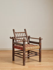 Vintage Charles Dudouyt Woven Chair