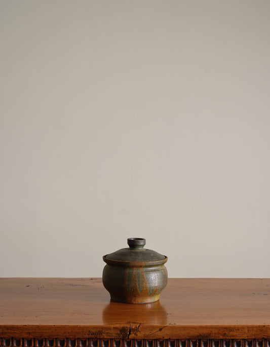 Vintage Green Clay Bowl