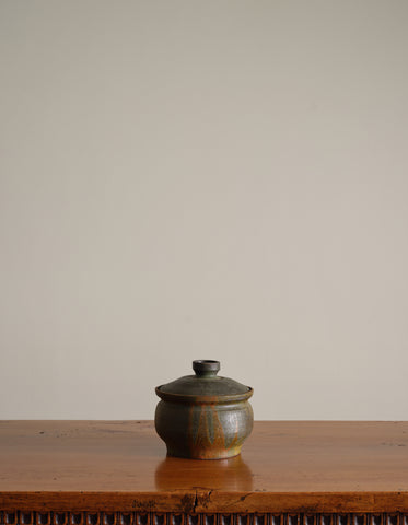 Vintage Green Clay Bowl
