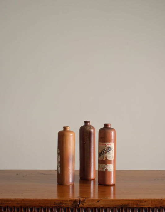 Set of Three Dutch Genever Bottles