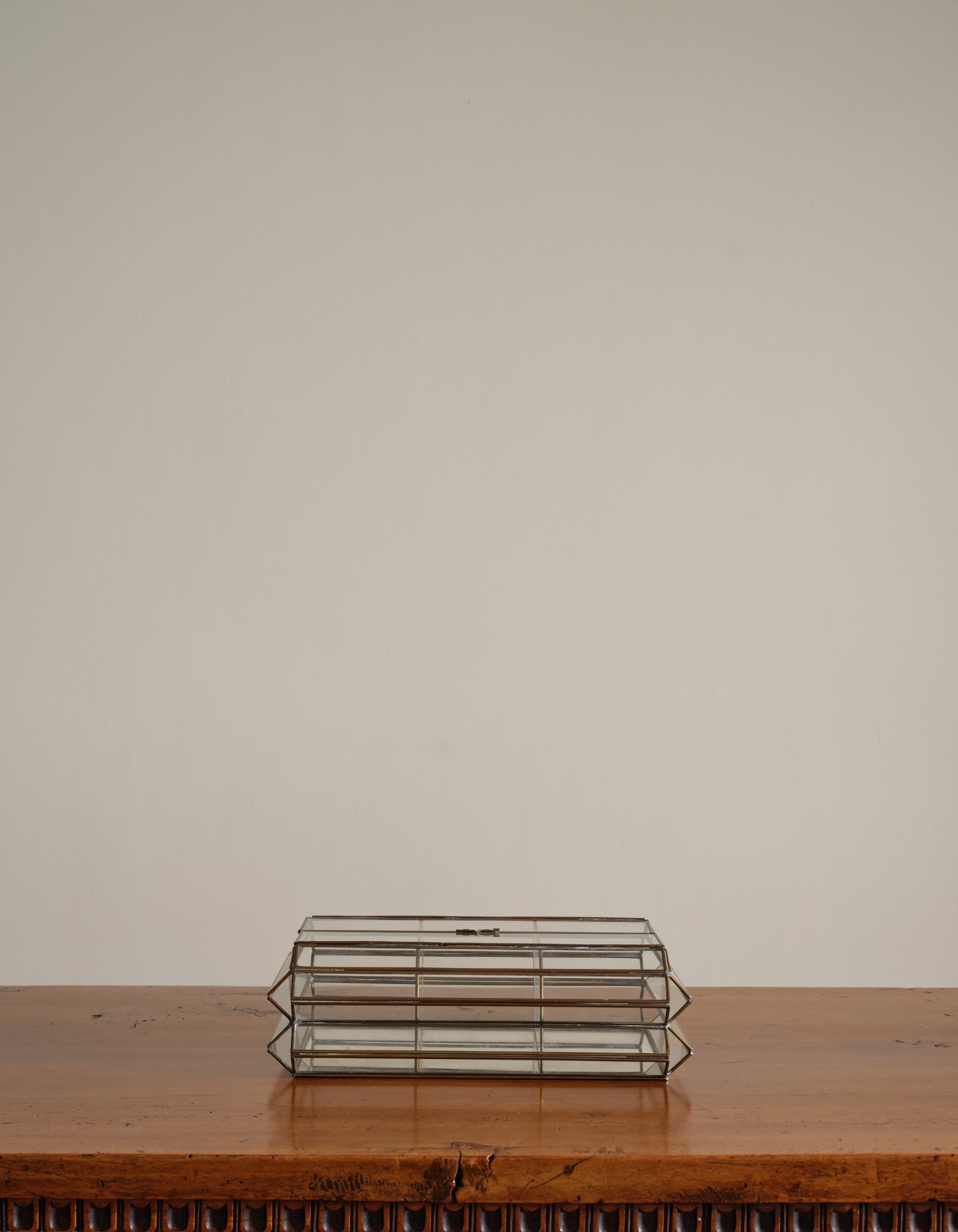 Vintage Glass Mirrored Case