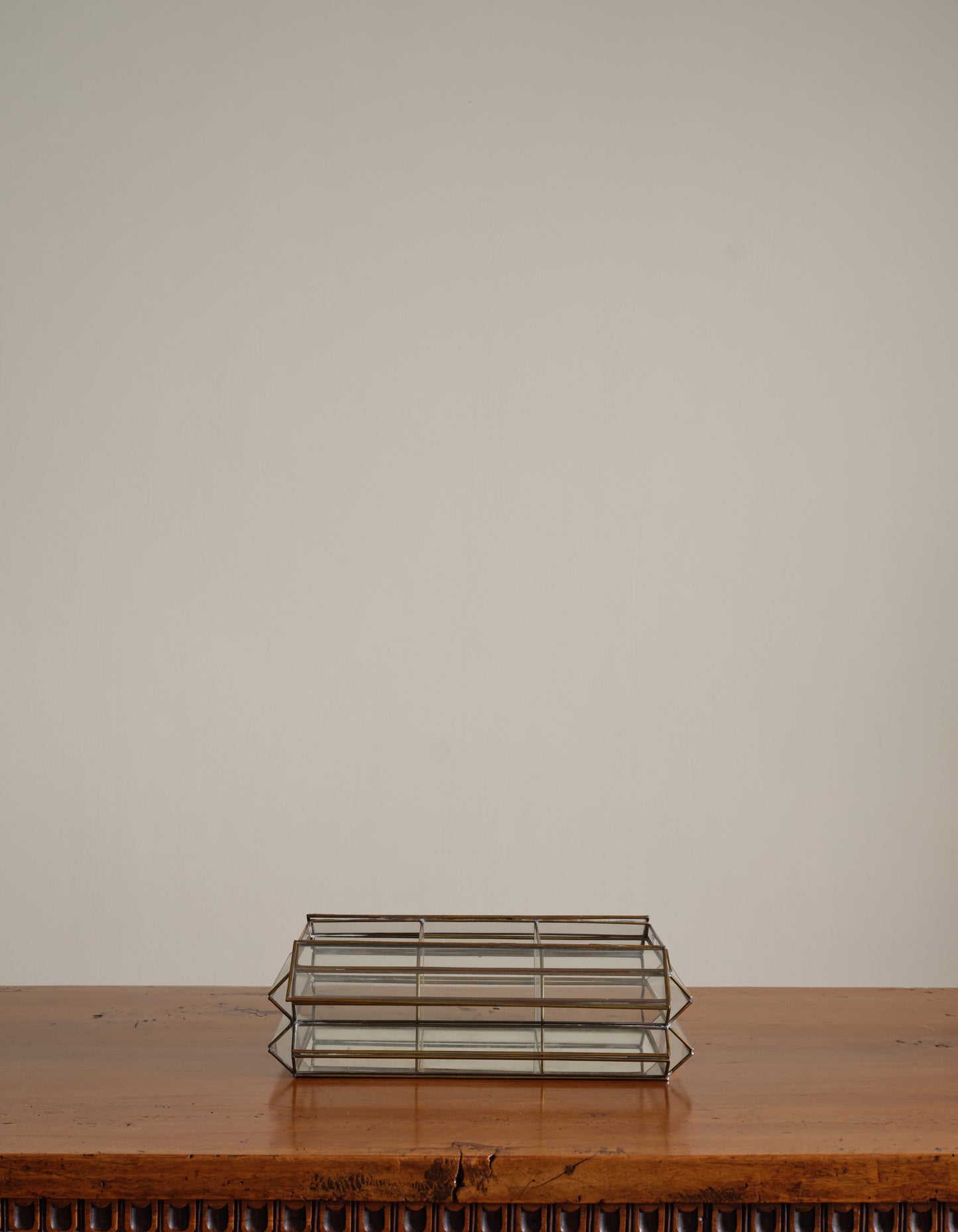 Vintage Glass Mirrored Case