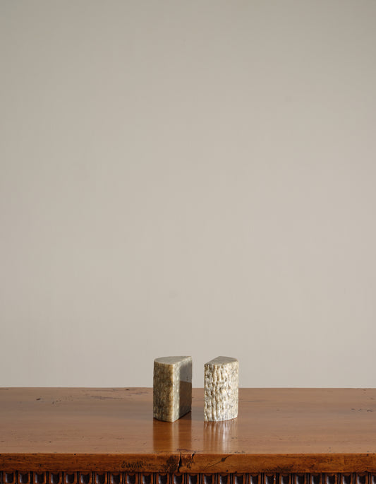 Alabaster Bookends