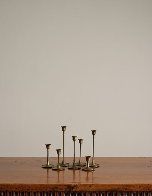 Gold Candlestick Holders Set