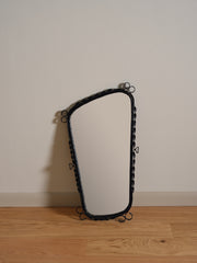 Vintage MCM Asymmetrical Iron Mirror