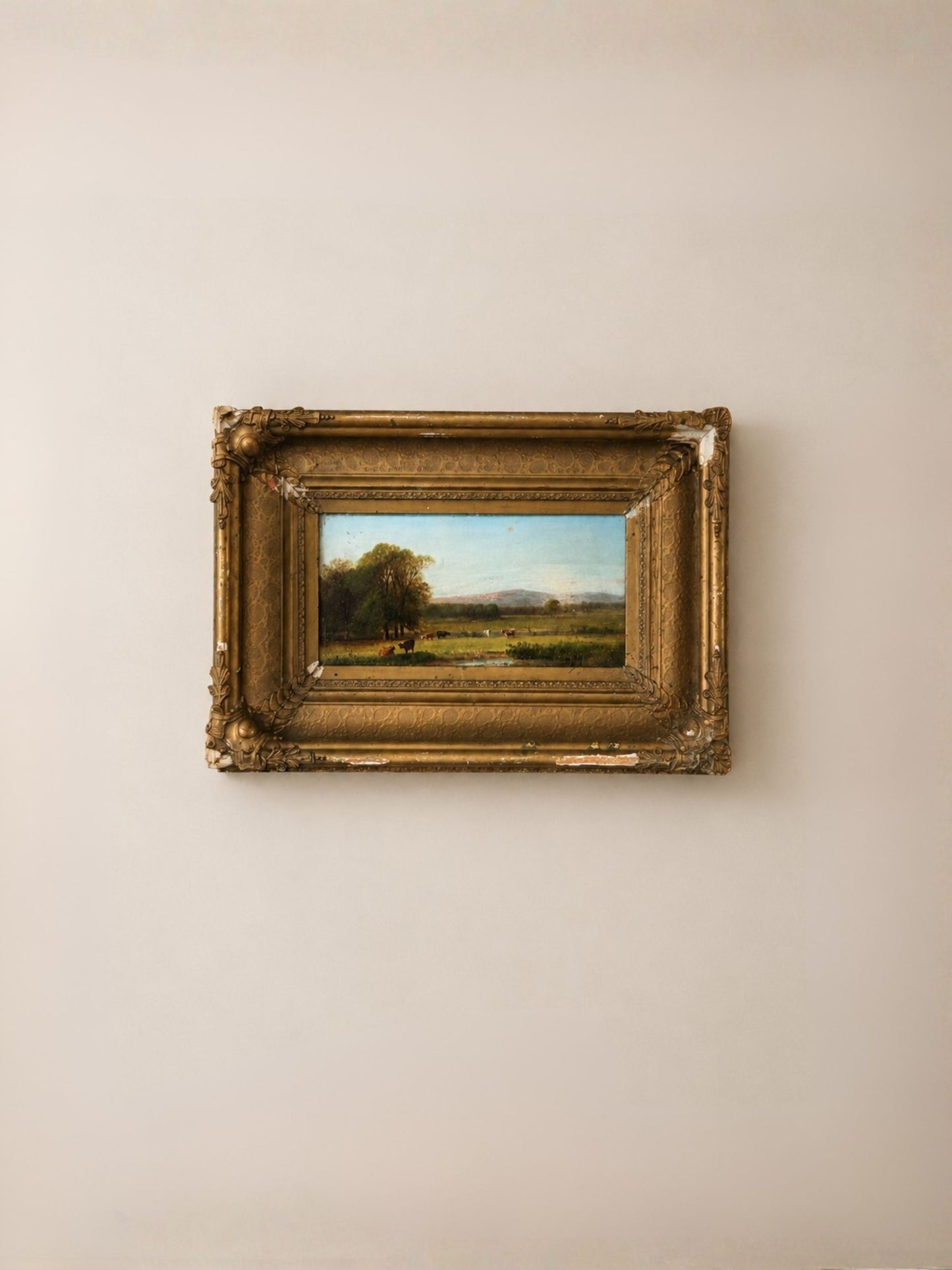 American School Landscape with Cows 19th Century