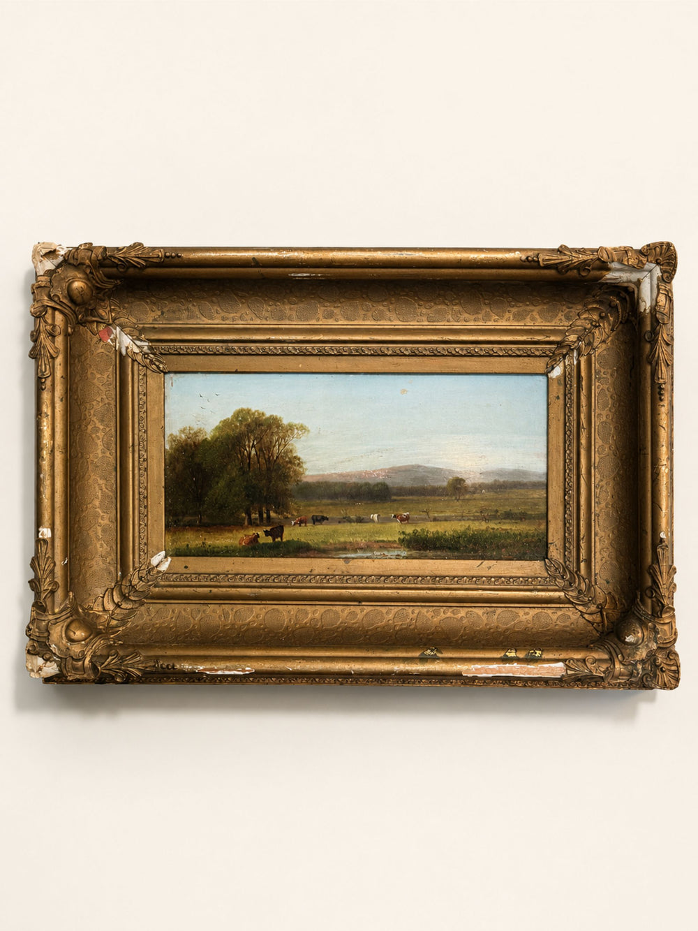 American School Landscape with Cows 19th Century