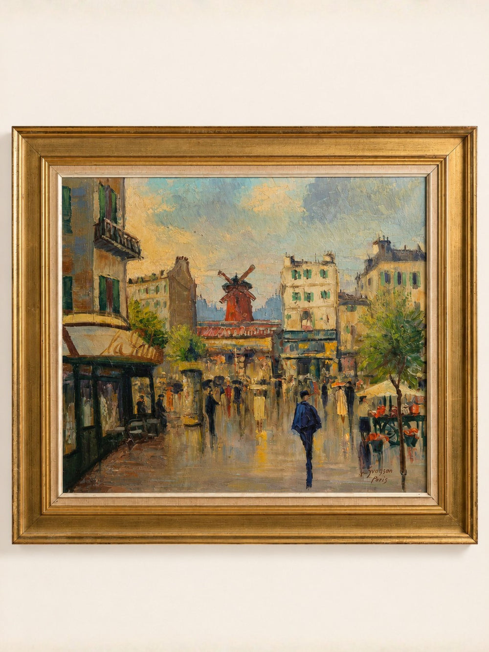 Gustaf Svensson Parisian Street Scene