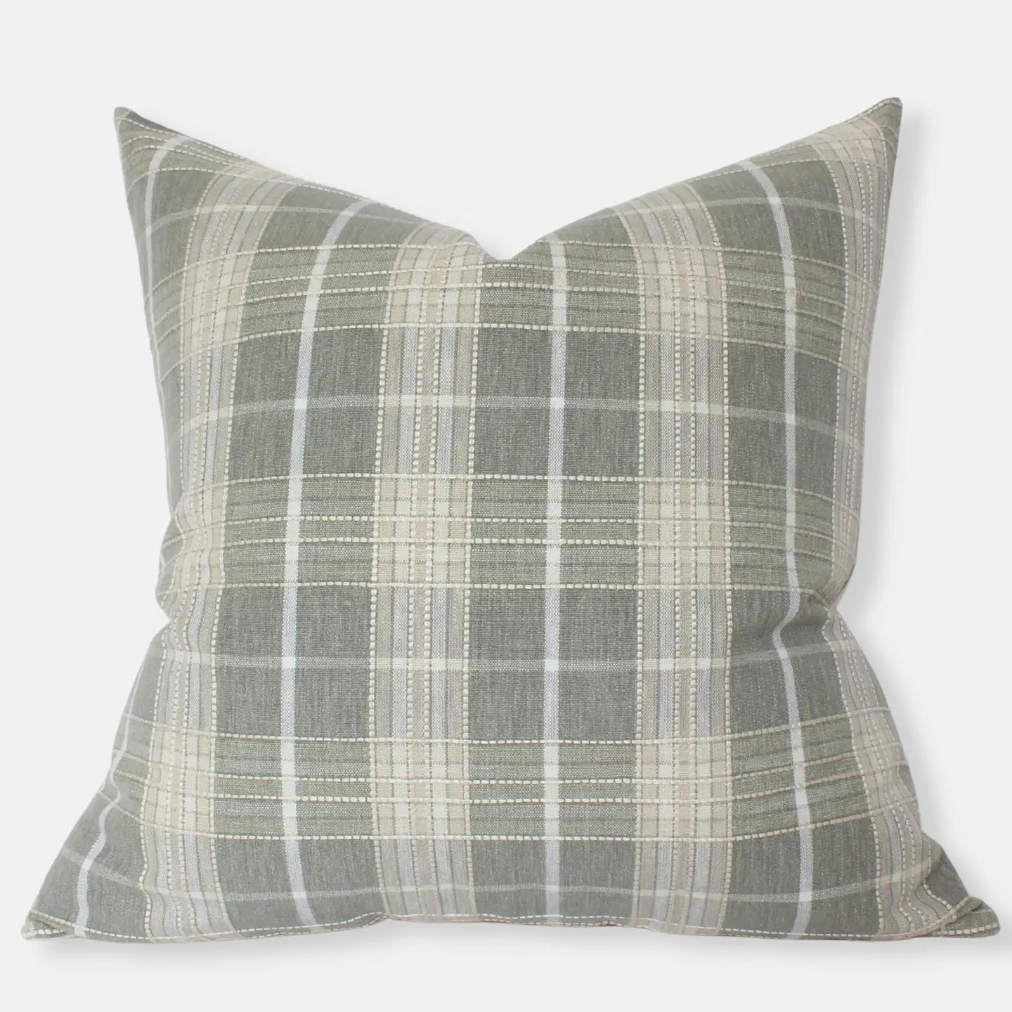 Sage Plaid Pillow Cover 20 x 20