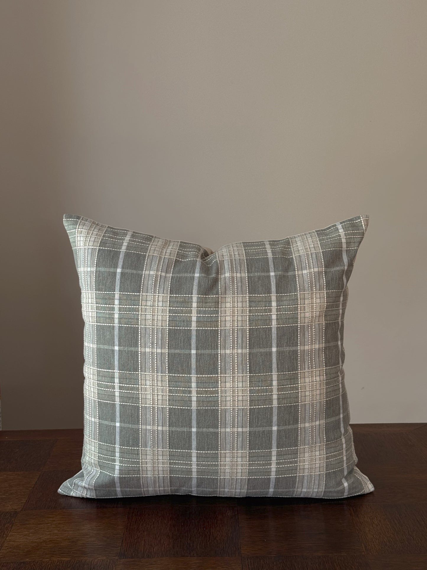 Sage Plaid Pillow Cover 20 x 20