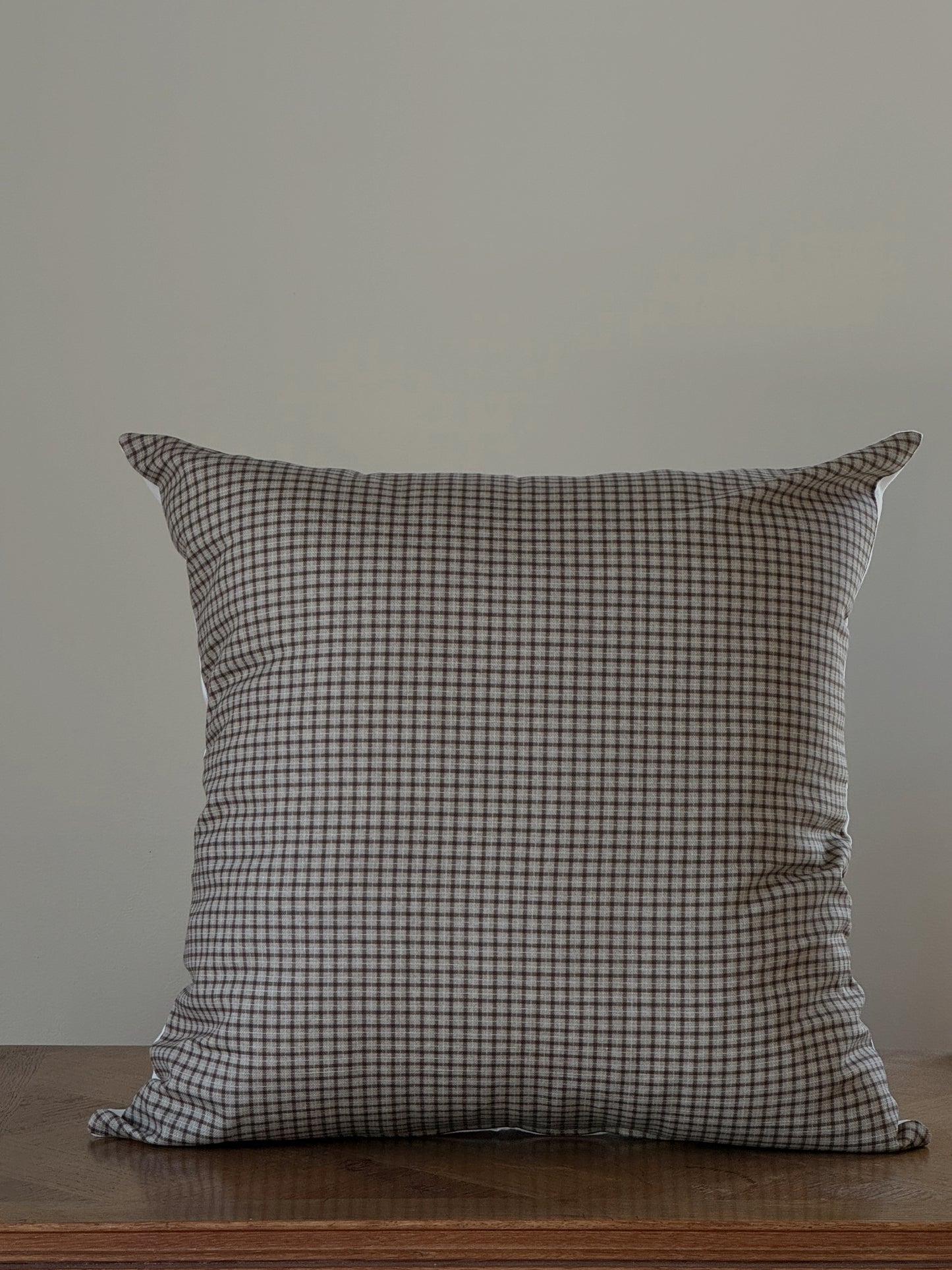 Elliot Tartan Neutral Beige Pillow Cover 20 x 20